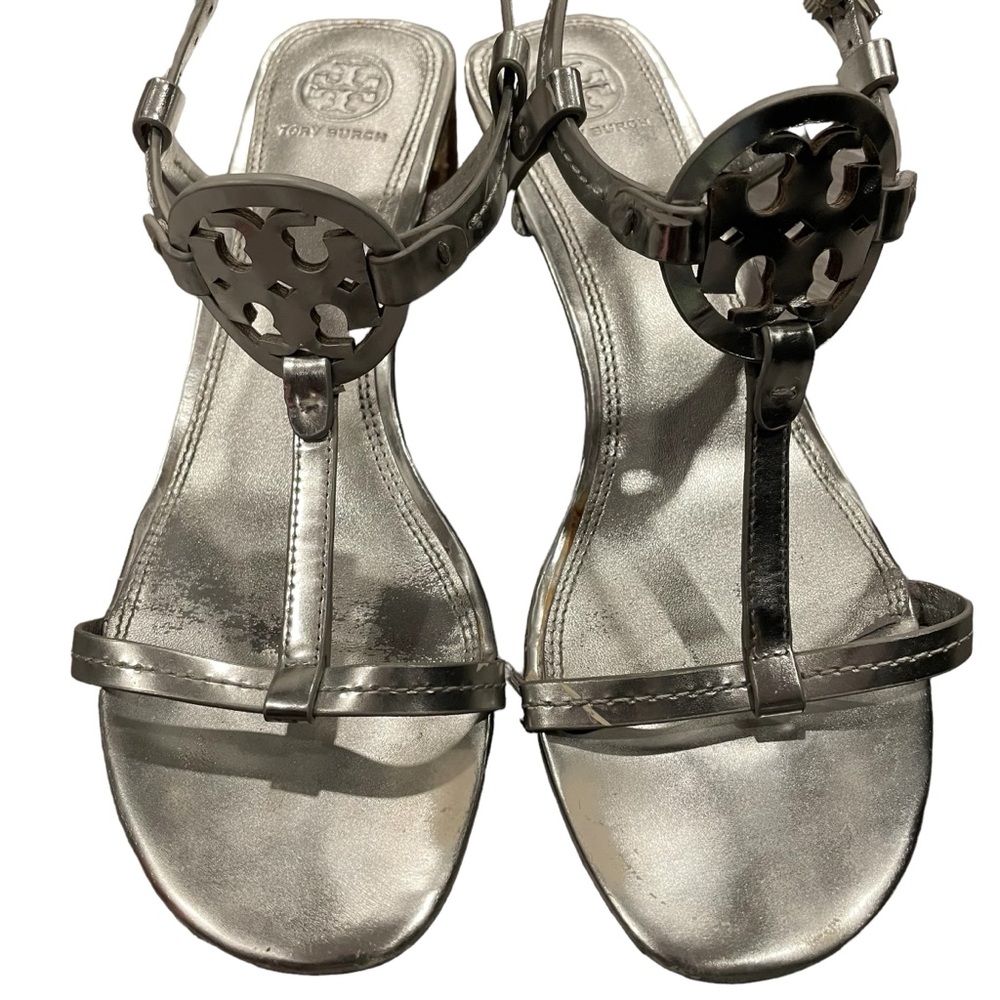 Tory Burch Silver Sandals